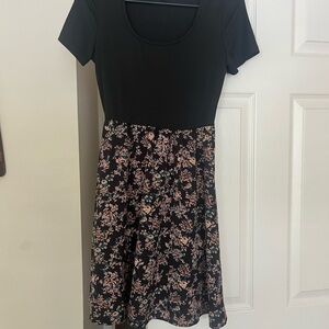 SHEIN Black Floral Mini Dress